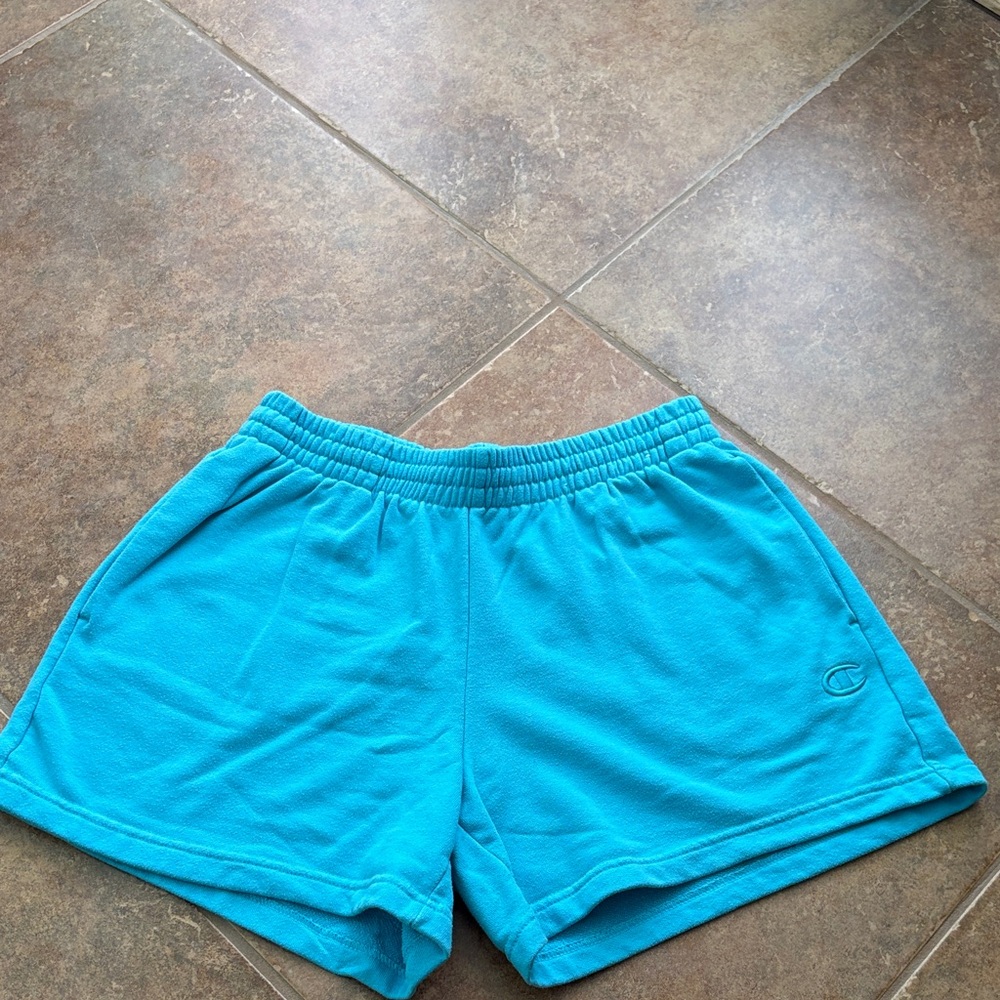 Champion Blue Athletic Shorts Lightweight Moisture-Wicking